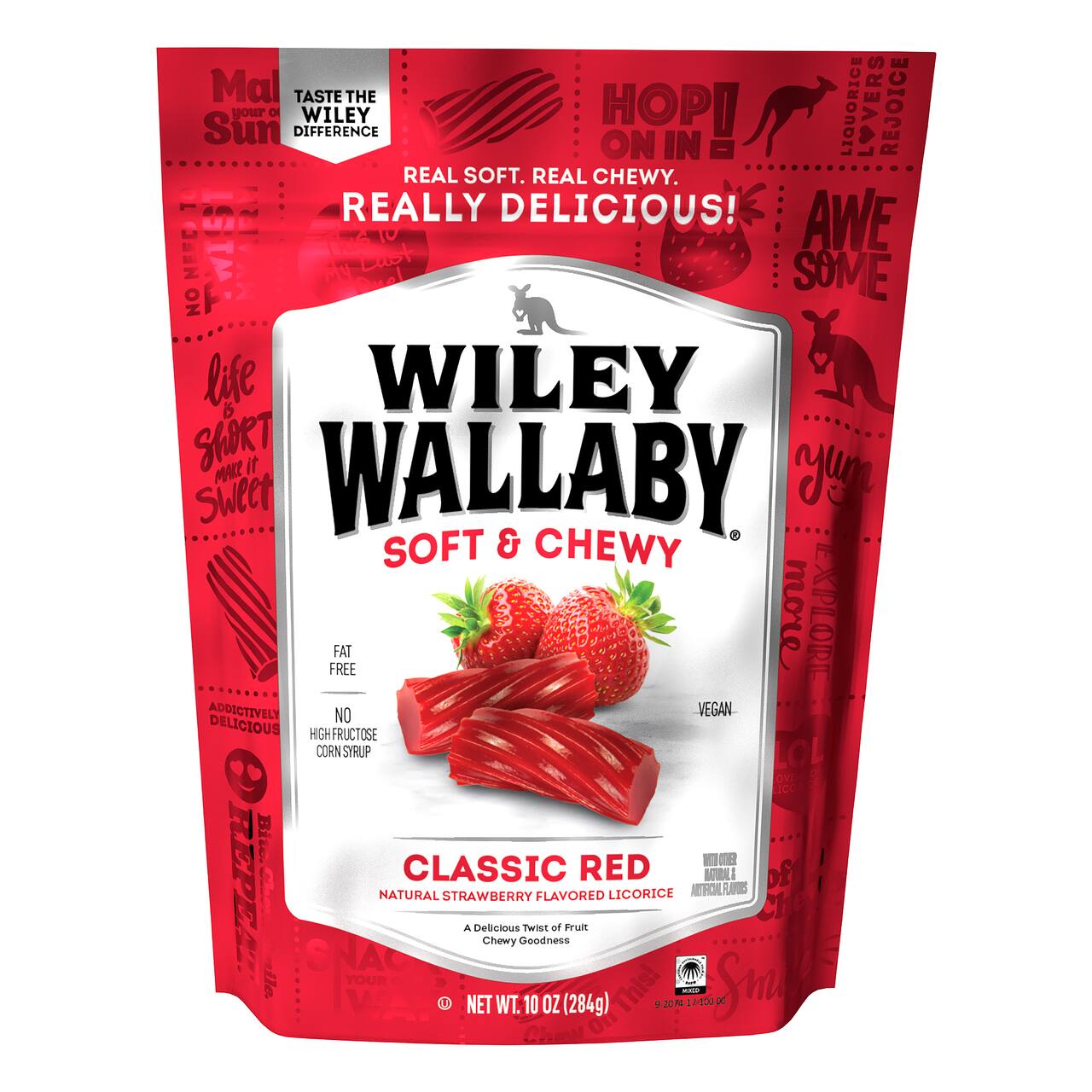 Wiley Wallaby® Soft & Chewy Classic Red Strawberry Licorice